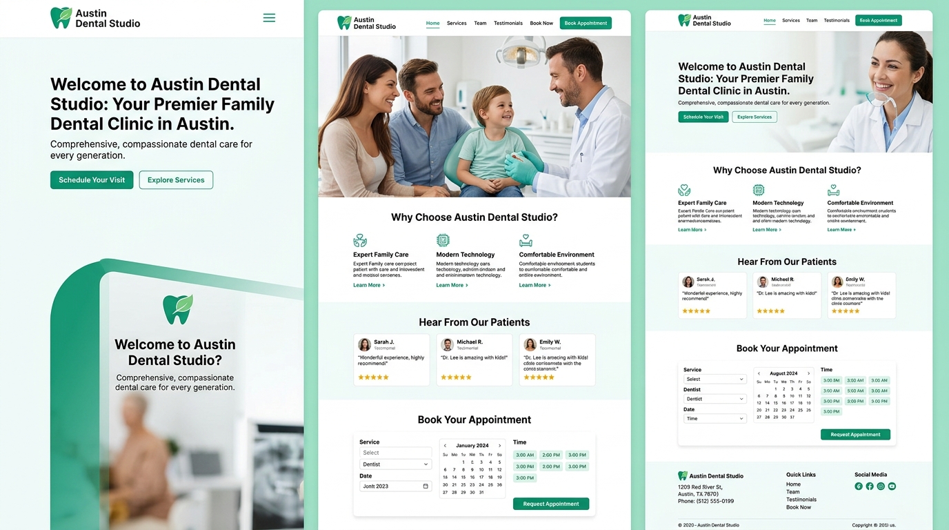 Dentists - web design
