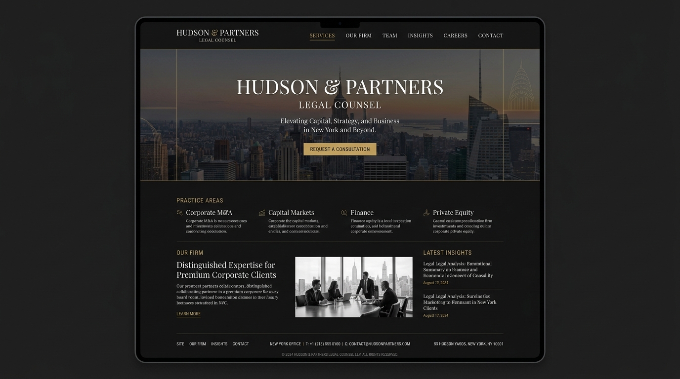 Law firms - web design