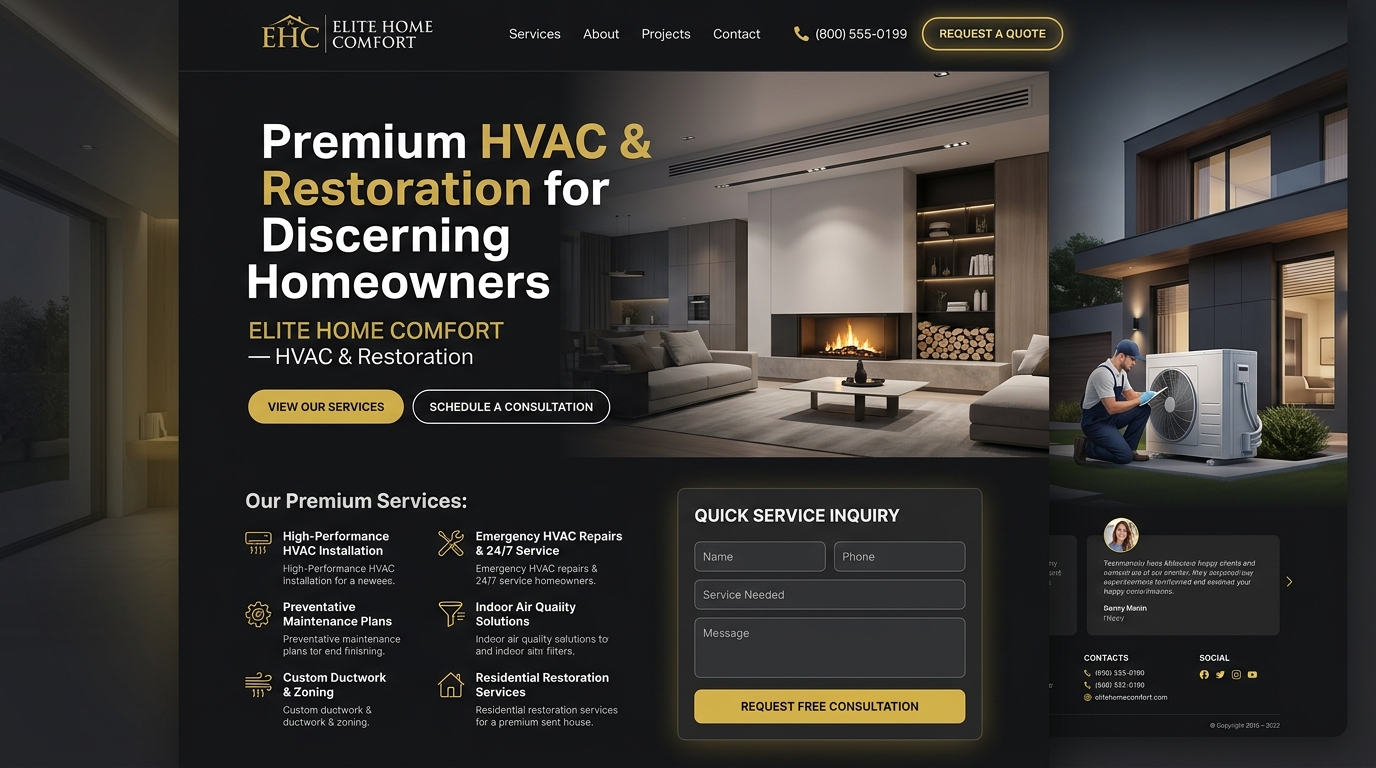 Plumbers - web design
