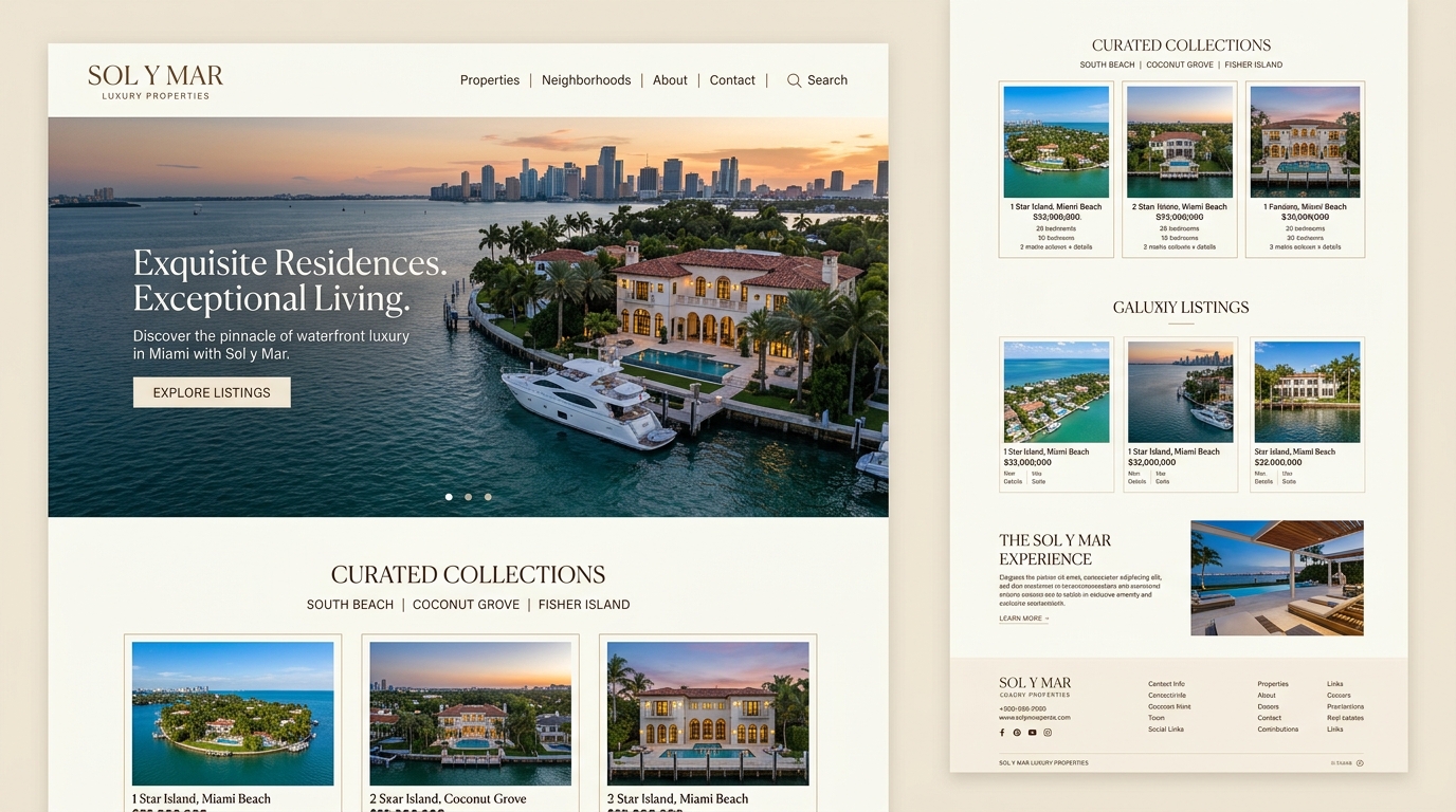 Real estate - web design
