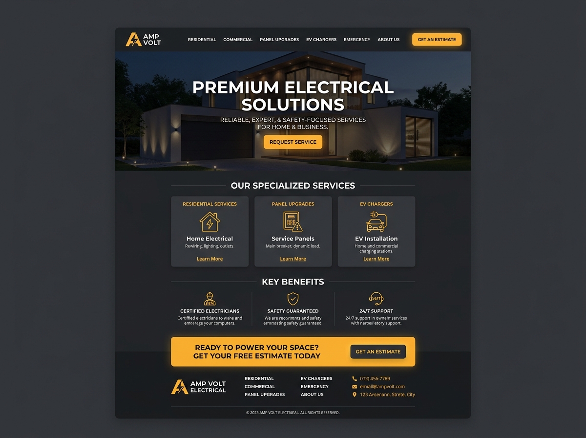 Trades & construction - web design